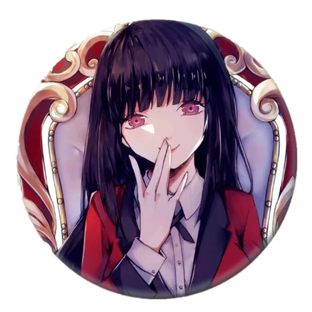 Anime Manga KAKEGURUI Brooch Pin Brestpin Yumeko Jabami Badge For Clothes Backpack Decoration Children's gift 19