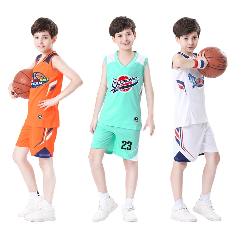 Quality Suit Childrens Autumn Winter Sportswear Basketball Jerseys Gym Sports Training Sportswear Basketball Clothing Four-piece