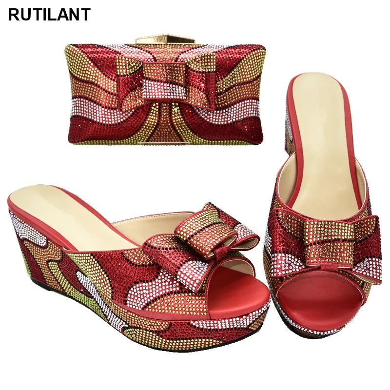 Новая итальянская обувь с подходящими сумочками и подходящая Сумочка для