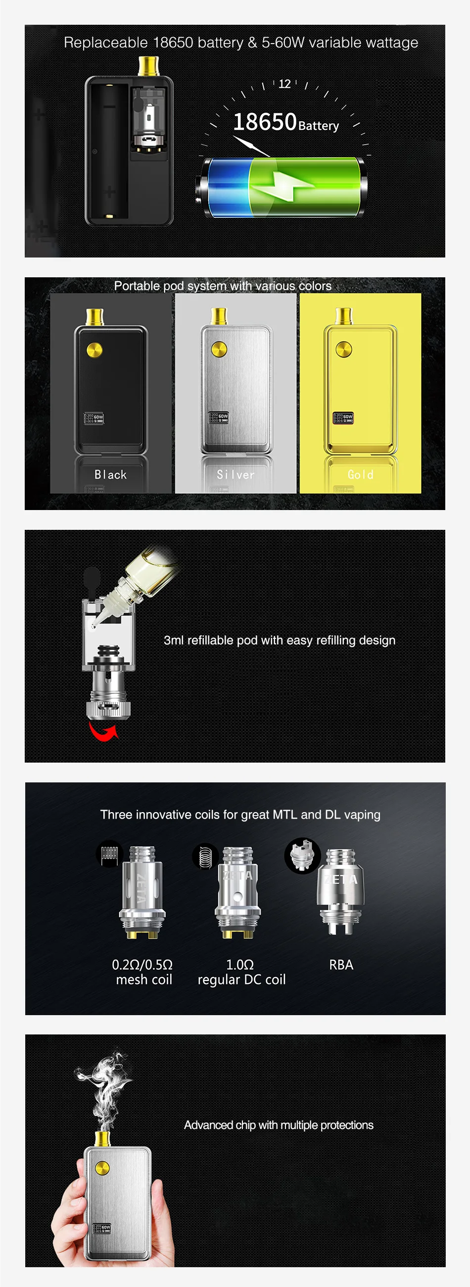 Think Vape ZETA AIO 60W Pod Kit