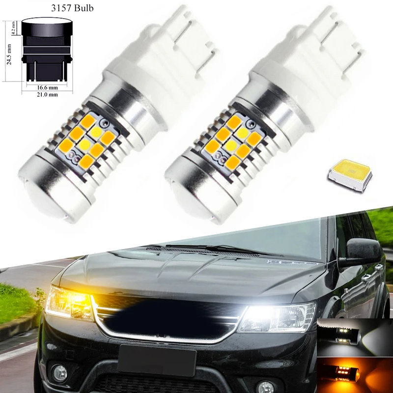 

New Arrival 2pcs LED Turn Signal Light Bulbs Fit for Chevy Silverado 1500 1999-2013 3157