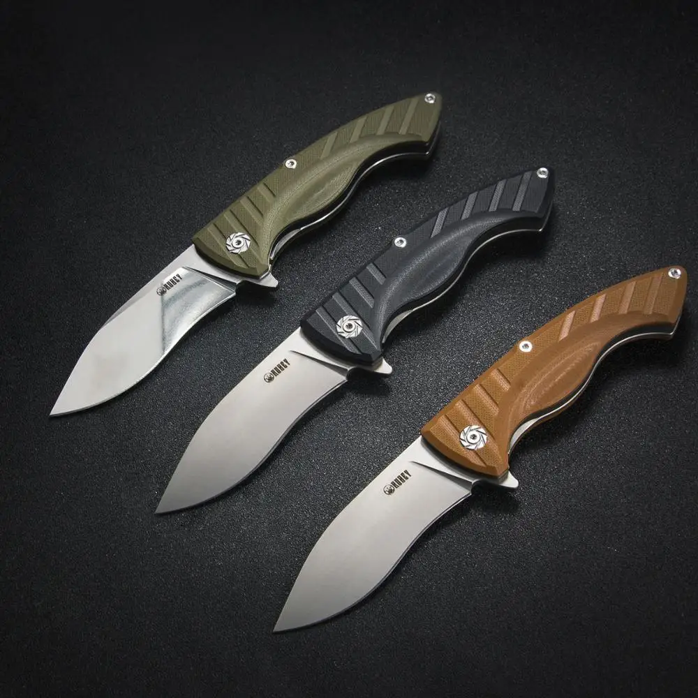 Складной охотничий нож KUBEY KU208 D2 Kurki эргономичный Клинок с рукояткой G10 уличные