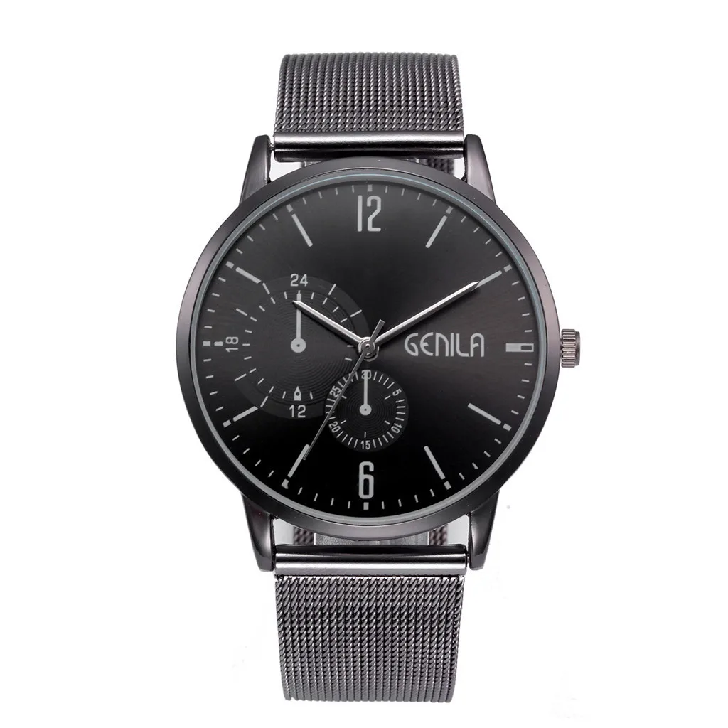 

GENILA Classic Watch Men Watches Clock Wristwatch Stainless Steel Band Watches Top Brand Luxury Wrist Watch 2019 New Arrival