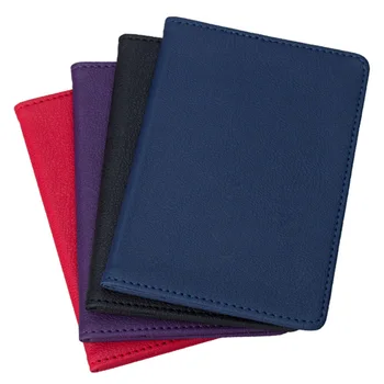 

Solid Color Travel Passport Holder Cover ID Card Ticket Pouch Bag Protector Unisex Casual Wallets Portable Credit Card package