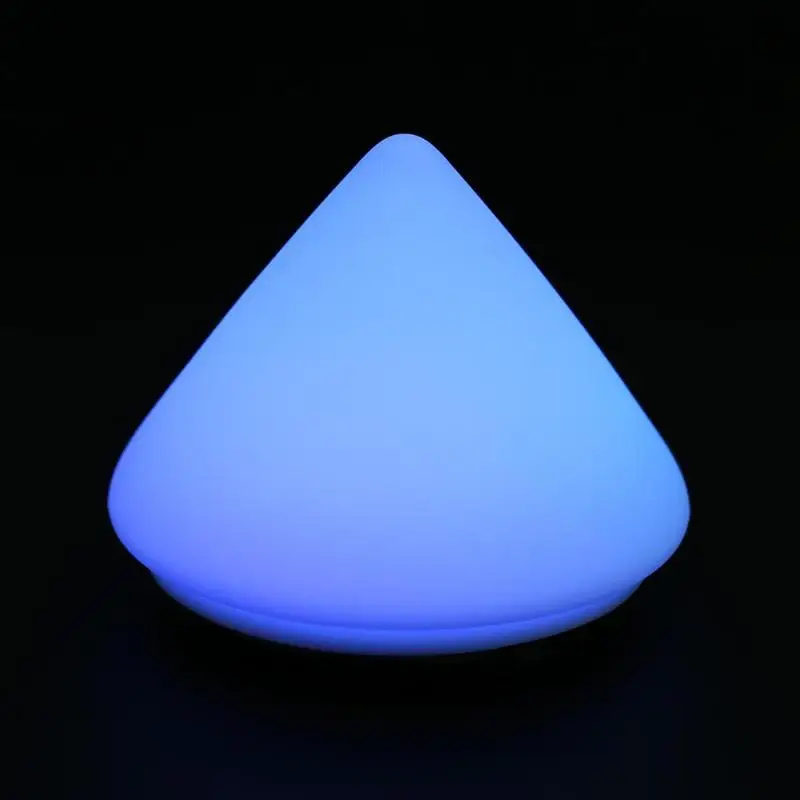 Силиконовый Настольный светильник в форме пирамиды RGB светодиодный ночной Светильник для автомобиля