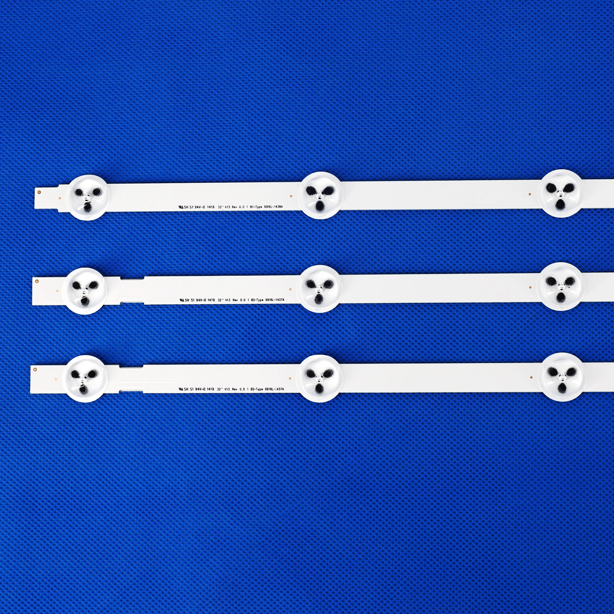 Tiras de Lâmpadas de Luz de Fundo Led para lg tv B2-tipo V13 6916l1204a 6916l-1399a 32la620v 32ln575s 7leds 630 mm Peças por Conjunto - Imagem 5