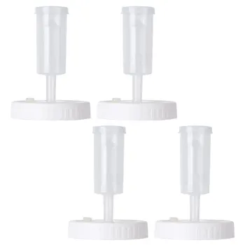 

4pcs Fermenting Lids with Airlocks Fermentation Kit for Making Sauerkraut Mason Jars BPA-Free Screw-on Lids and Air Locks
