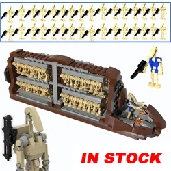 Blocs de construction de film Star Wars, Transport de combat, cuirassé, plate forme de droïdes, attaque, artisanat, briques, jouets pour enfants 