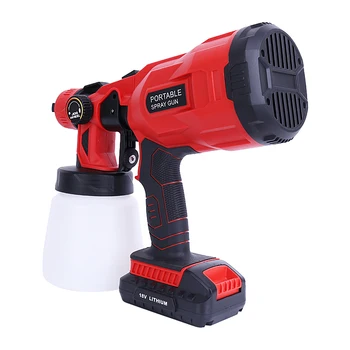 

800ml Cordless Spray Gun, 18V High Pressure Electric Paint Sprayer, 1.8mm Nozzles for Easy Spraying Cordless Electric Airbrush