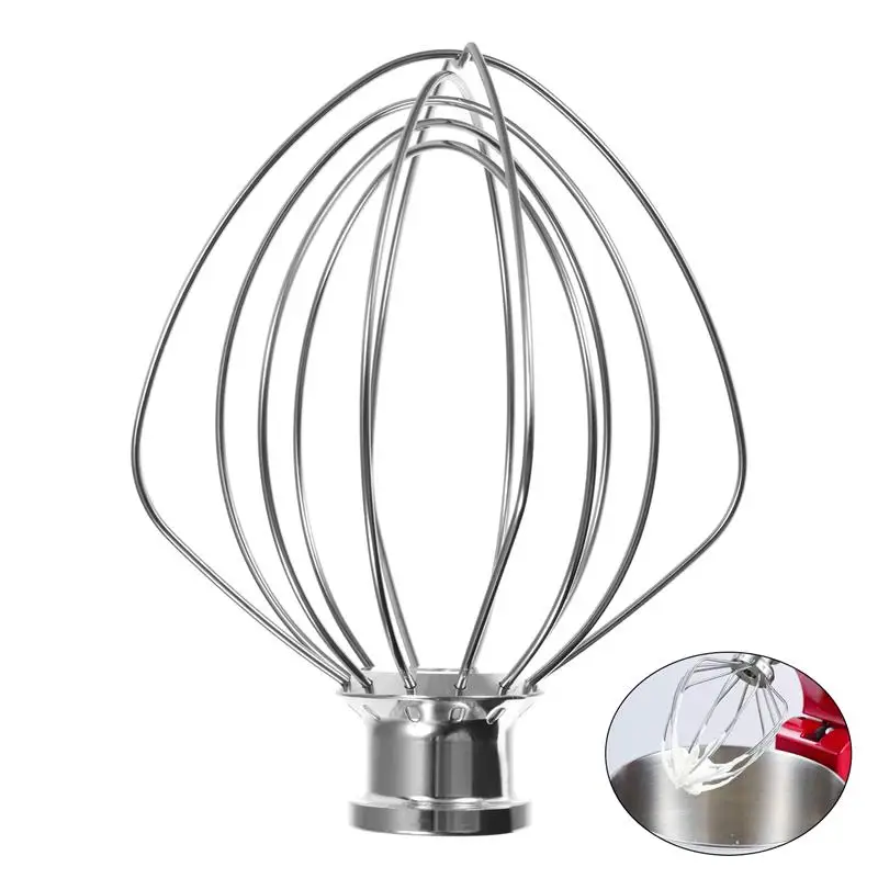 6 Wire Whisk Stainless Steel Whip Attachment Stand Mixing Machine