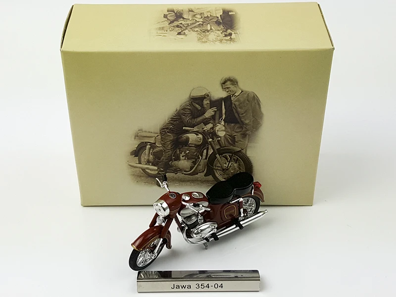 Мотоцикл A tlas 1:24 Jawa 354 04 игрушечный автомобиль из сплава для детей детские игрушки