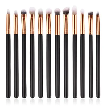

12Pcs Makeup Brushes Set Eye Shadow Blending Eyeliner Eyelash Eyebrow Make up Brushes Professional Eyeshadow Brush T12041