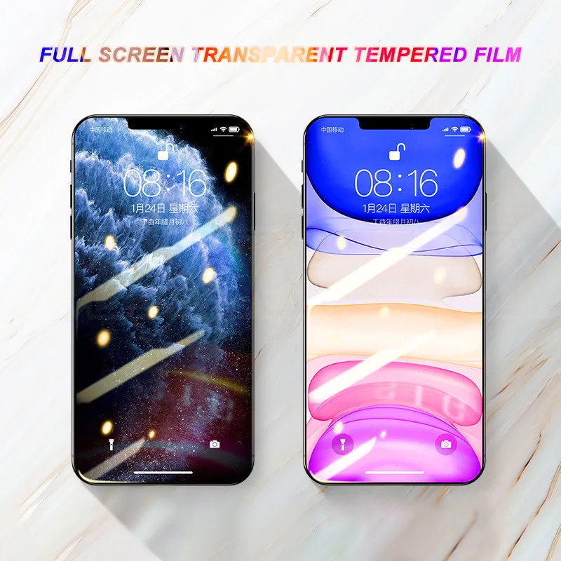 Защитное стекло 9H для iPhone 11 Pro X XS Max XR Защитная пленка экрана 8 7 6 6S Plus 5 5S SE 2020