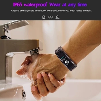 

T88 Smart Bracelet BT4.2 Earphone 0.96-Inch TFT Screen Smart Watch IP65 Water Resistance Sports Wristwatch for Android4.4 / IOS8