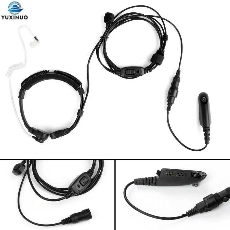 Extendable Throat Control PTT Mic Microphone Earpiece Headset for Motorola GP328 GP338 GP339 GP340 GP329 GP320 Two Way Radio | Дом и сад