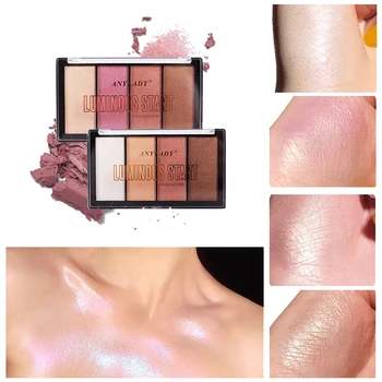 

Brand 4 Color High Lighter Contour Repair Palette 4 in1 High Lighter Powder Multifunction Eyeshadow Waterproof Party Llluminator