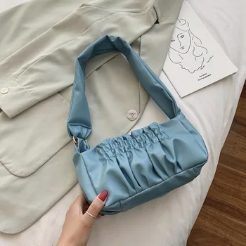 

Women's Bags 2020 Popular New Autumn Fashion Fold Chain Shoulder Bag Underarm Crossbody Trend Fairy Cloud Bag Female Travel Bag