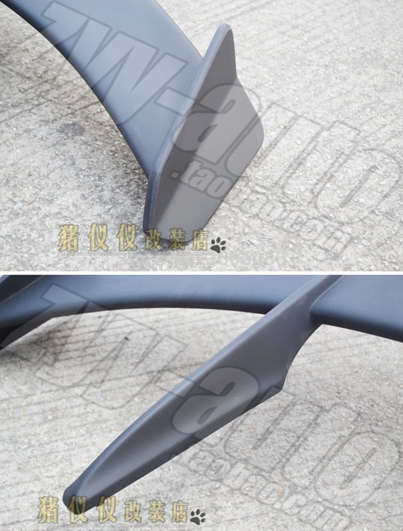 Для Mazda 3 Axela хэтчбек 2013- Материал FRP Неокрашенный цвет задний спойлер крыло багажника Крышка автомобиля Стайлинг
