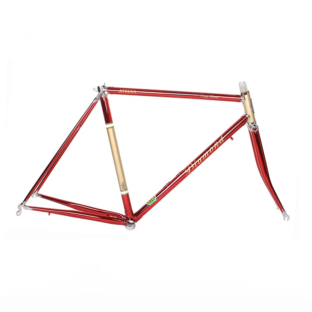 Fixie велосипедная Рама Reynolds 4130 хромированная молибденовая стальная рама для шоссейного велосипеда с рифленой рамой на заказ 650C 700C велосипедная Рама - Цвет: DIY color