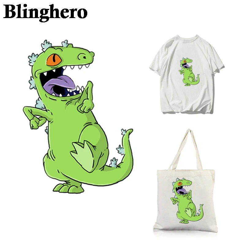 

CA1157 Blinghero Dinosaur Ironing Transfers Patches Heat Press Stickers for Families Patch DIY Applique for Parent-childs