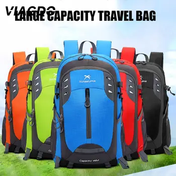 

Mountaineering Backpack Folding Backpack Bag Hiking Lightweight Unisex Cycling Cotton 40L Polyester Practical
