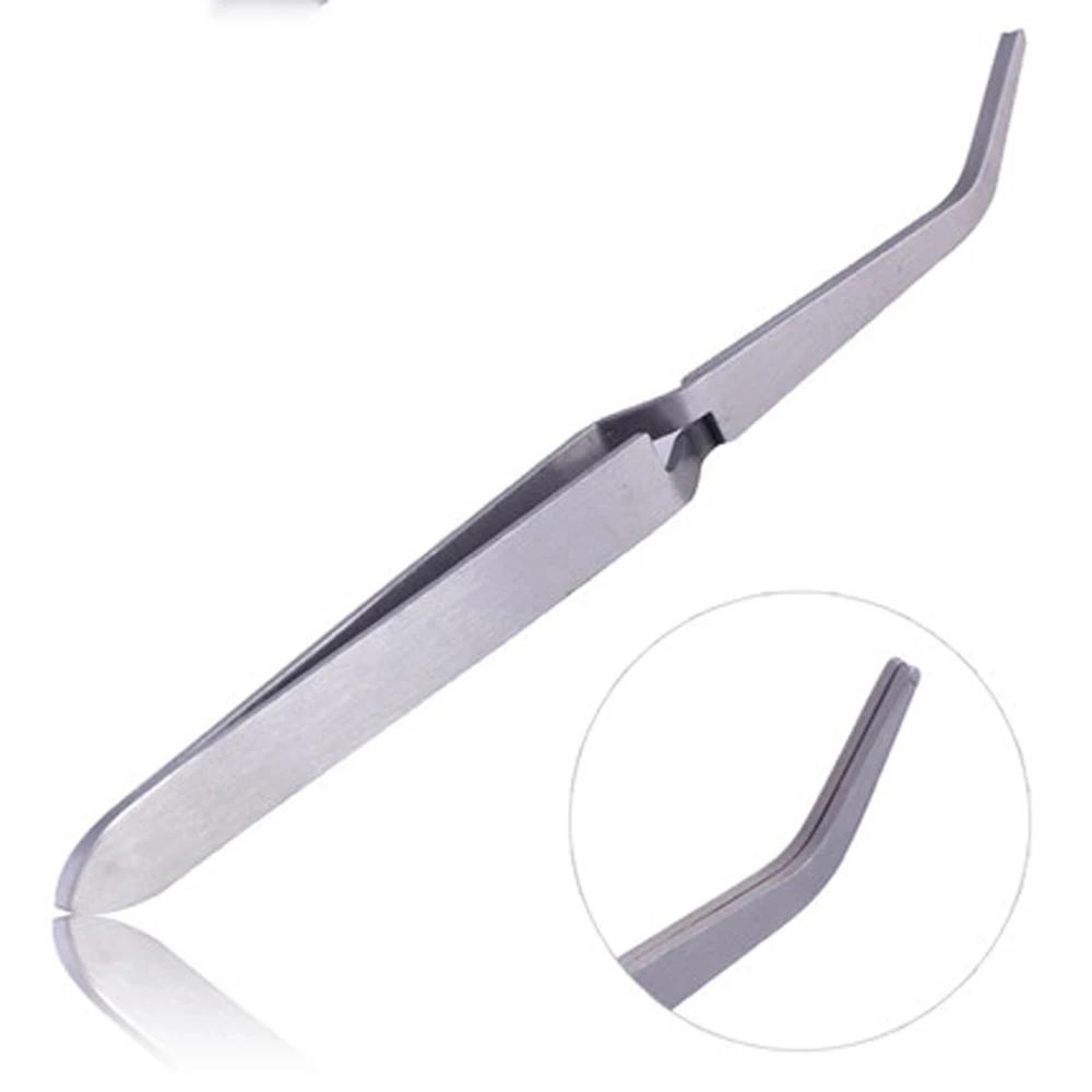 Nail Art Tweezers Stainless Steel Cross Action Tweezers Multifunctional Shaped Nail Clip Manicure Curve Nipper Tools 1pc for nail art tools,nail manicure tools