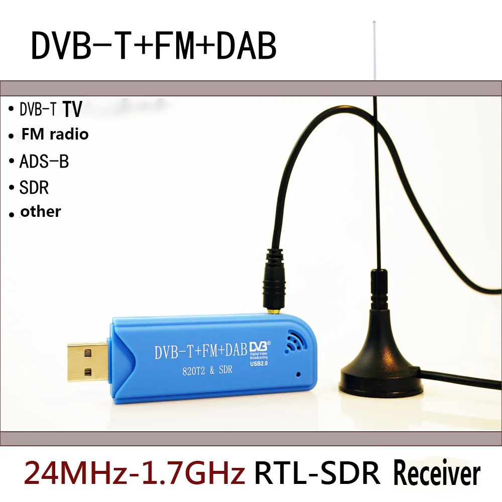 USB 2 0 программное обеспечение радио DVB-T RTL2832U + R820T2 SDR цифровой ТВ-приемник