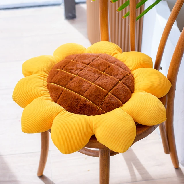 Cute Chair Seat Cushion Sunflower Office Chair Seat Back Cushion Living  Room Soft Sofa Throw Pillow Lumbar Support Cushion - AliExpress