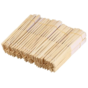 

50 Fans in White Fabric and Bamboo - perfect for your wedding or outdoor event (Fabric)