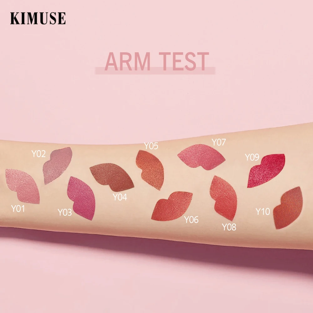 KIMUSE 10 цветов матовая фотоматовая помада для губ косметика легкая в нанесении