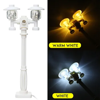 

DIY USB Dual LED Light Lamp Post for Street Building Shop Model Toy Bricks (Model Not Included) Lamp Post Universal
