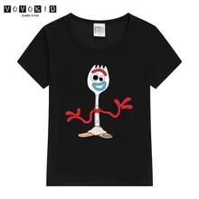 Cheap Little Girl Boy Forky Print Funny Cartoon T-shirt Chlidren Summer Top Baby T Shirt Thanksgiving Shirt Cheap Little Girl Boy Forky Print Funny Cartoon T-shirt Chlidren Summer Top Baby T Shirt Thanksgiving Shirt