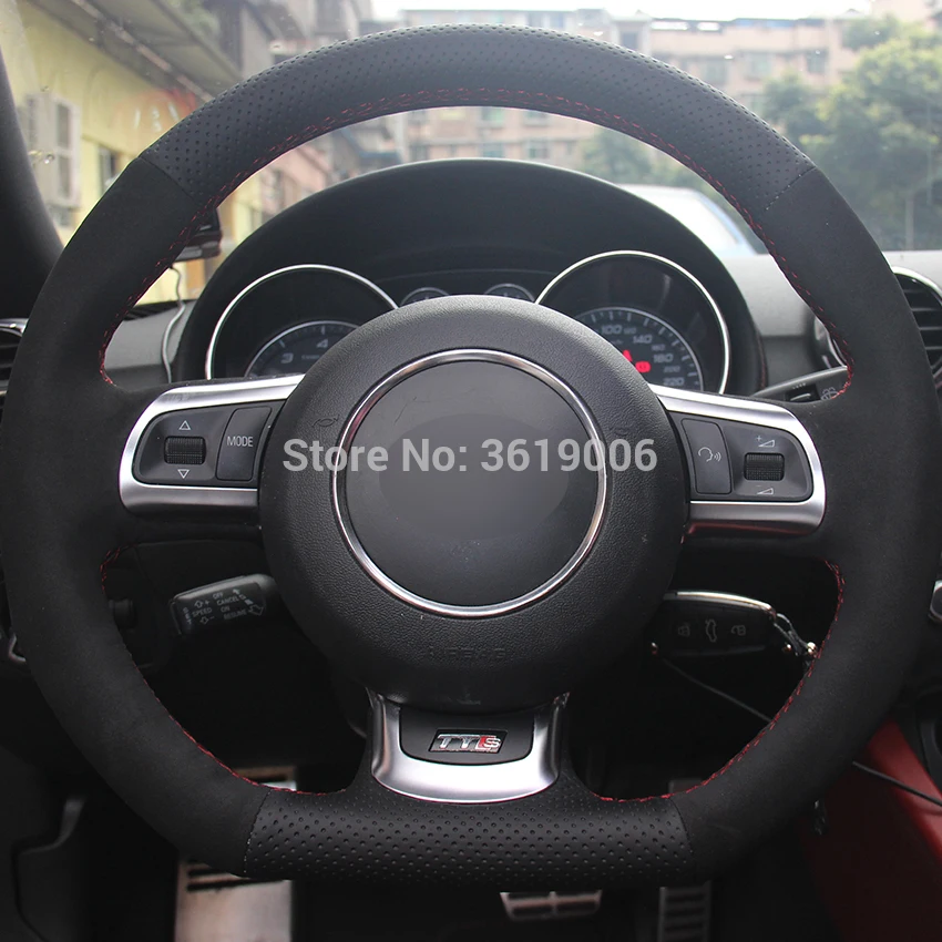 Чехол на руль из черной замши для Audi TT 2008-2013 | Автомобили и мотоциклы