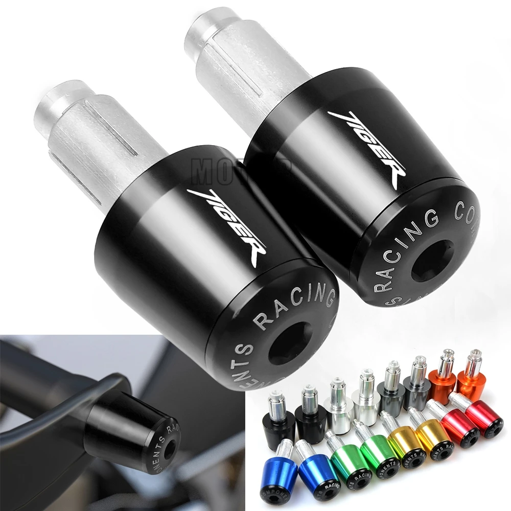 

For Triumph Tiger 800 XC/XCX/XR/XRX/Tiger 1050/Sport/Deporte 7/8"22mm Handlebar Grips Cap Ends Handle Hand Bar Plug Slider Cover