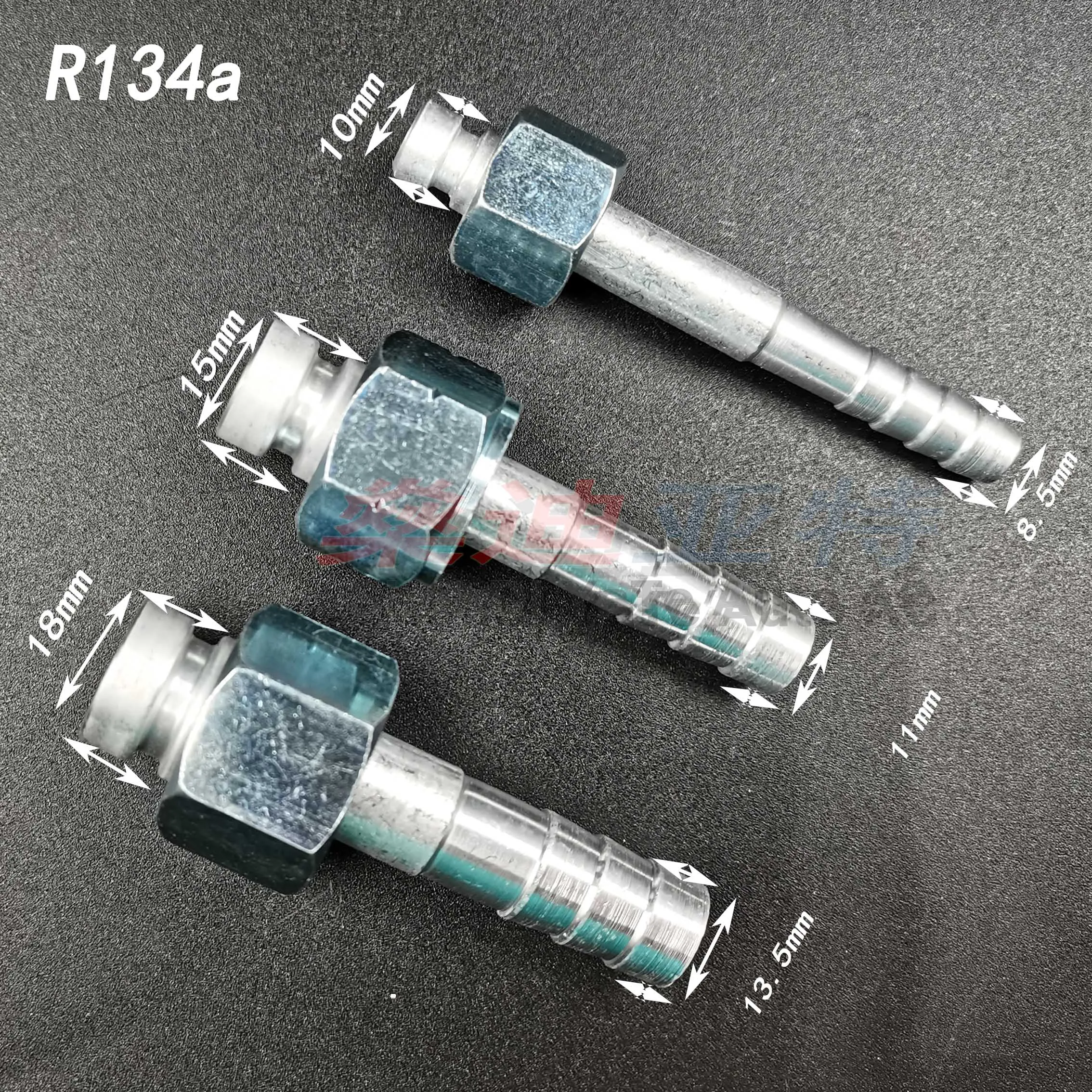 #6 #8 #10 R134a Automotive Air Conditioning Hose Clamp Aluminum Joint Car A/C Hose Fittings Kit