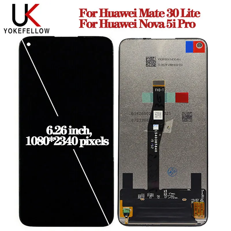Оригинальный ЖК-экран для HUAWEI Mate 30 Lite 6 26 дюйма ЖК-дисплей Huawei lite / Nova 5i PRO SPN-AL00 |