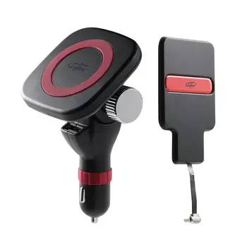 

Car Vehicle-mounted Qi Wireless Charger Magnetic Wireless Charging Set with A Magnetic Sticker for Android Fast Charge