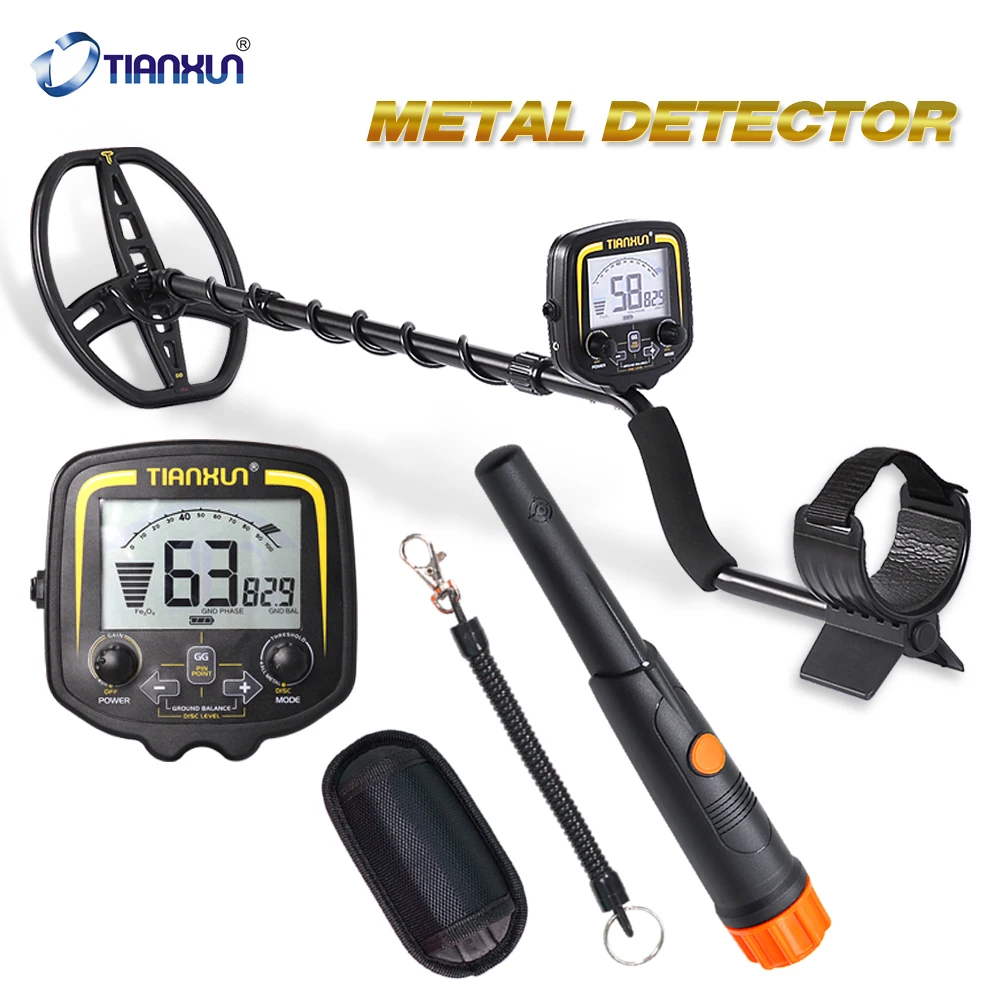 US $157.38 TX850 Protective Cover Portable High Sensitivity Underground Metal Gold Detector Hunter Finder LCD Display Depth 25m
