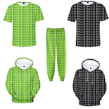 Мужские футболки летняя мода Billie Eilish 3d футболка с буквенным принтом harajuku стильная забавная футболка/толстовки/брюки неоновый зеленый наряд