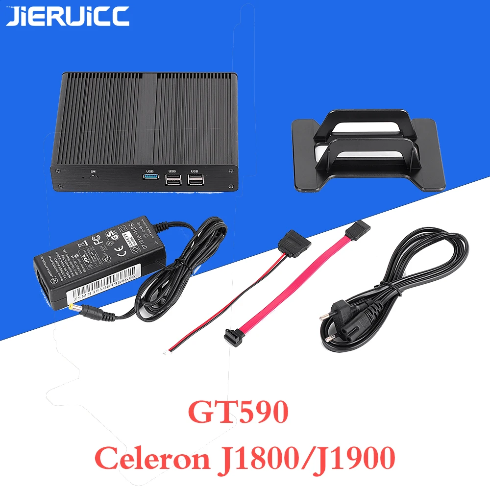 Intel четырехъядерный безвентиляторный мини ПК J1900 Max 2 42 GHz HD Graphics 1080P HTPC/Офисный