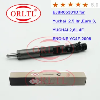 

4 pieces lot EJBR05301D (ejbr05301d) Common rail injector for Delphi Yuchaï 2.5 ltr YUCHAI 2,6L 4F EN,YC4F115-30 Euro 3