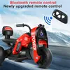 Children'S Electric Motorcycle Boy Girl Baby Charging Remote Control Tricycle Music Light 1-6 Child Toy Car Kids'S Ride-On Toys 1