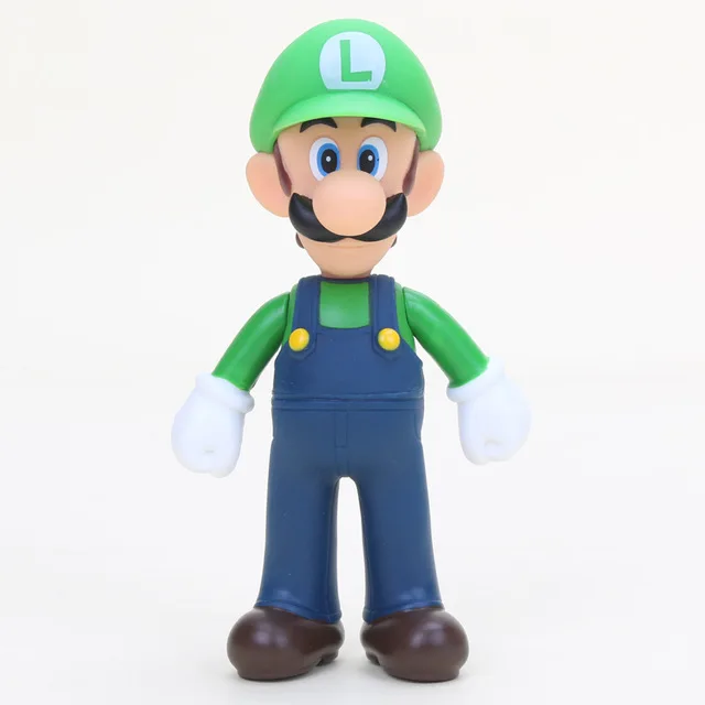green hat luyi 8-12 см Фигурки "Супер Марио" игрушки Super Mario Bros Bowser Luigi Koopa Yoshi Mario Maker Odyssey ПВХ фигурка модель игрушки куклы - Цвет: green hat luyi