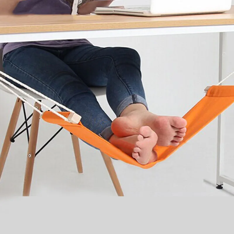 

Desk Feet Hammock Foot Canvas Chair Care Tool The Foot Hammock Outdoor Rest Cot Portable Office Foot Hammock Mini Feet Rest