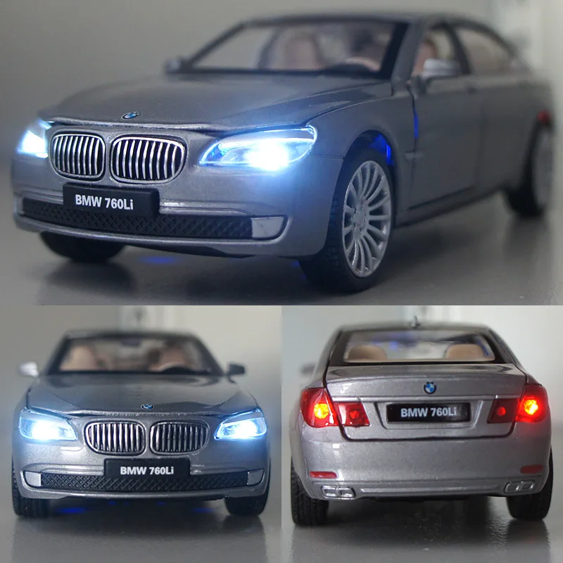 1:32 высокое моделирование BMW 760LI сплав звук и свет оттяните автомобиль модель детский автомобиль игрушки для детей Подарки