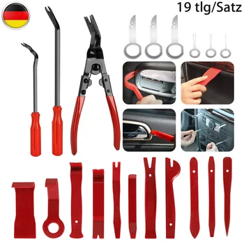 

19pcs/set Car Audio Disassembly Tools Open Pry Repair Tool Radio Clip Panel Trim Dash Audio Removal Plier Clips Removal Tool