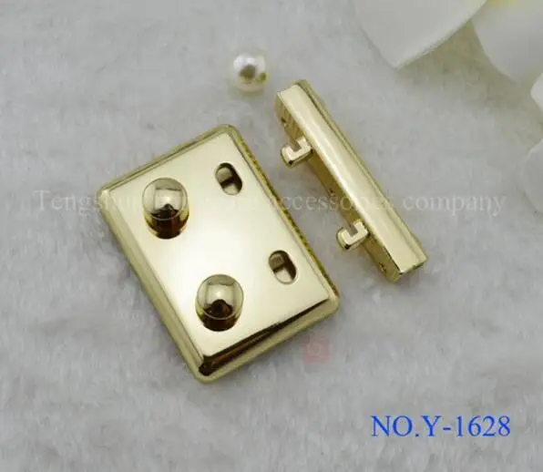 

Bag Lock (10 Pieces/lot) Handbags Box Hardware Accessories High-grade Bright Golden Woman Handbags Authority Locks