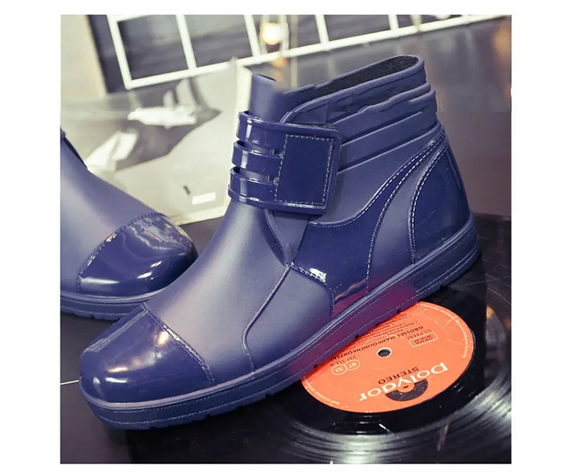 Резиновые сапоги мужские короткие летние мужские низкие резиновые ...