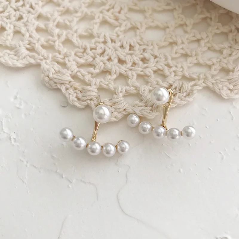 

Hot 2020 Earrings Ear Fashion Jewelry Pearl Beads Cute Stud Earings Pearls Women Korean Earring Gold Piercing Ear Jewellery