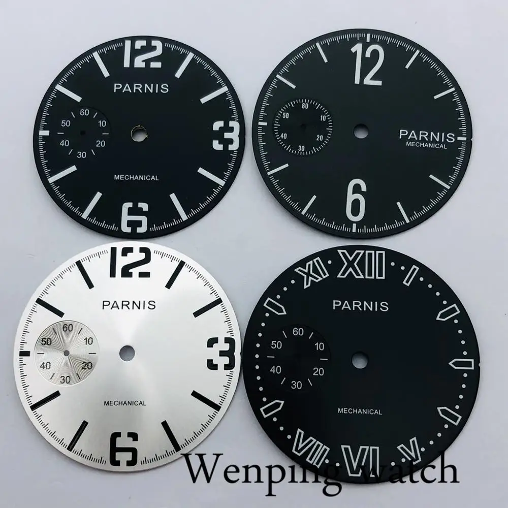 Parnis 38 9 мм Циферблат светящийся знак fit ETA 6497 Чайка ST3600 часовой механизм намотки |